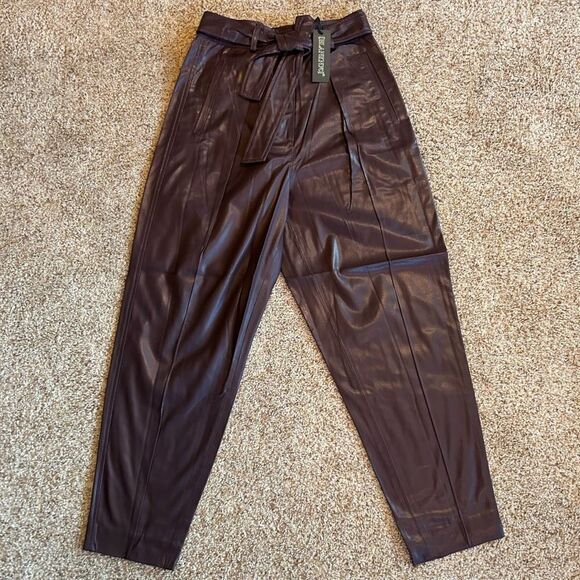 NWT Size 25 Women’s Faux Leather Pants (BLANKNYC) Grape Shake - Picture 2 of 13